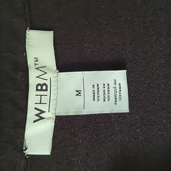Gently used WHBM black T-shirt size M - Picture 2 of 5